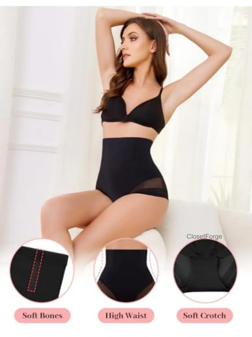 High Waisted Tummy Control Shapewear Panties Butt Lifter Seamless
